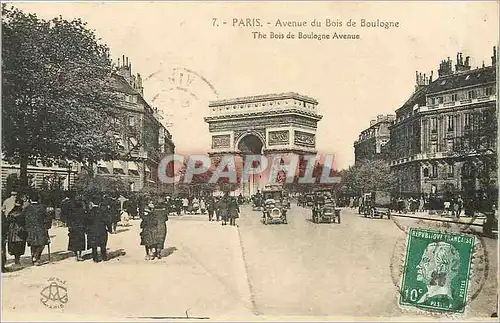 Cartes postales Paris Avenue du Bois de Boulogne