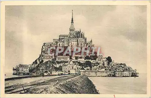 Ansichtskarte AK Abbaye du Mont Saint Michel Vue generale