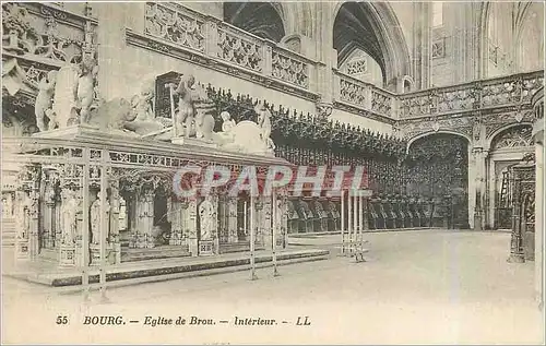 Cartes postales Bourg Eglise de Brou Interieur