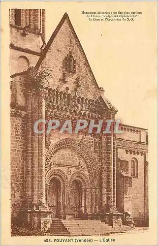 Cartes postales Vouvant Vendee L'Eglise