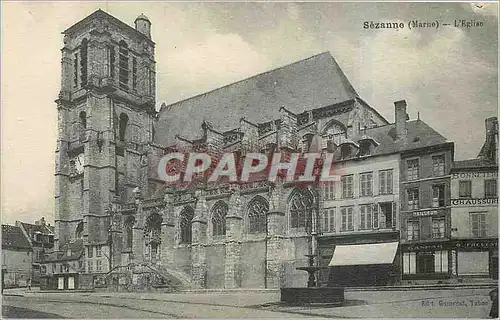 Ansichtskarte AK Sezanne Marne L'Eglise