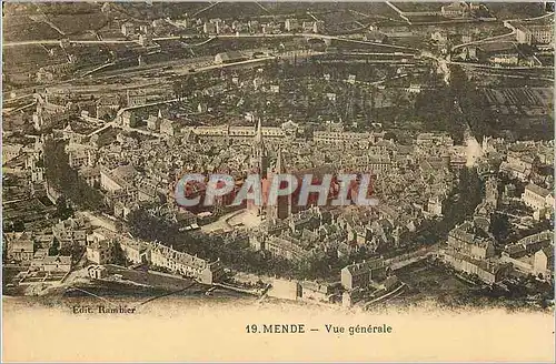 Cartes postales Mende Vue generale