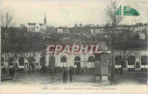 Cartes postales Agen La Gare et la Coteau de l'Ermitage