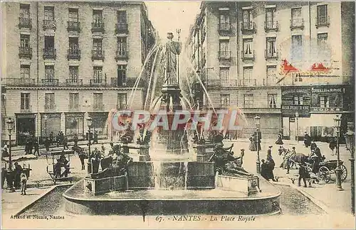 Cartes postales Nantes La Place Royale