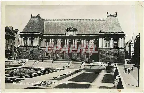 Ansichtskarte AK Rennes Place du Palais de Justice Les Jardins