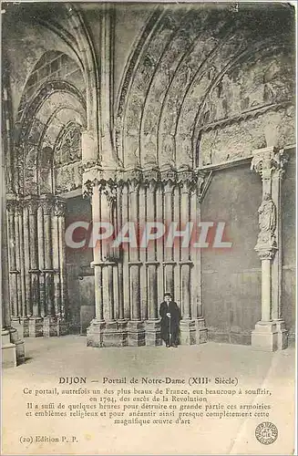 Cartes postales Dijon Portail de Notre Dame