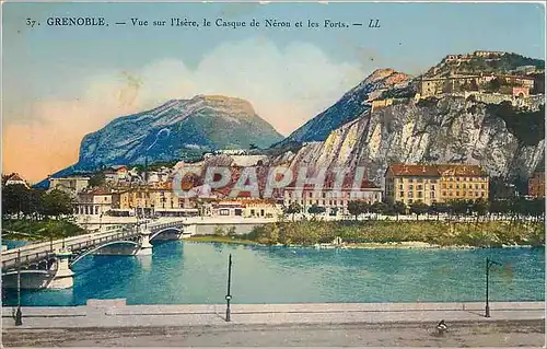 Ansichtskarte AK Grenoble Vue sur l'Isere le Casque de Neron et les Forts