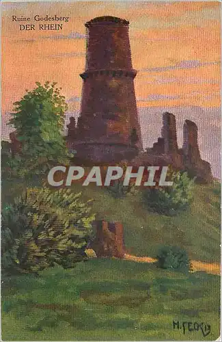 Cartes postales Ruine Godesberg Der Rhein