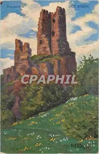 Cartes postales Drachenfels Der Rhein