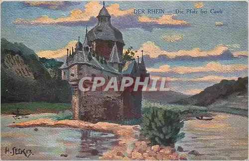 Cartes postales Der Rhein Die Pfalz bei Caub