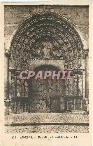 Cartes postales Angers Portail de la Cathedrale