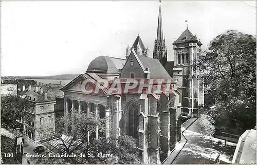 Moderne Karte Geneve Cathedrale de St Pierre