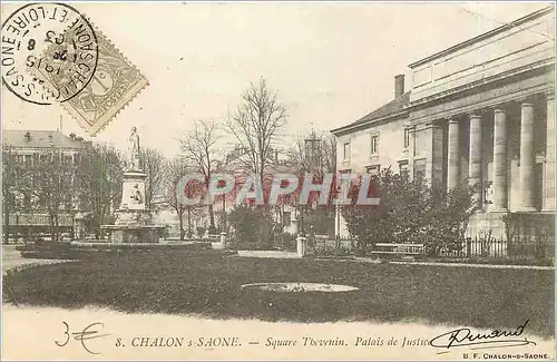 Cartes postales Chalon s Saone Square Thevenin Palais de Justice