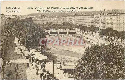 Cartes postales Nice Le Paillon et le Boulevard des Italiens