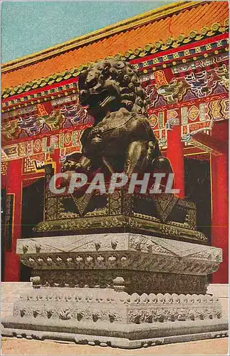 Cartes postales Lion du jardin imperial de Pekin