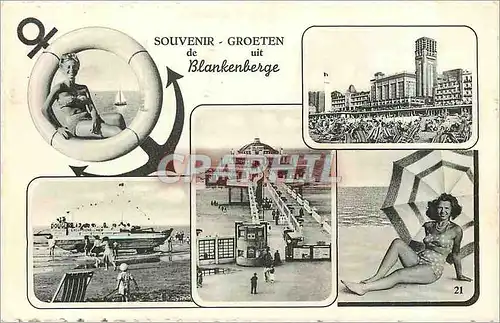 Cartes postales Souvenir Groeten de uit Blankenberge