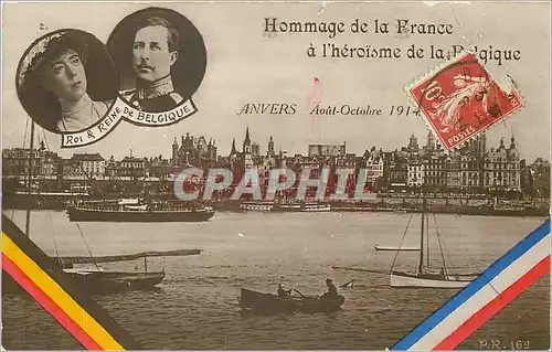 Cartes postales Hommage de la France a l'heroisme de la Belgique Anvers