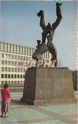 Cartes postales moderne Rotterdam Monument Mai 1940 La ville detruite