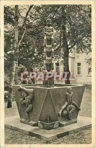Cartes postales Davos Bubenbrunnen Entwurf