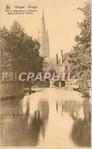 Ansichtskarte AK Bruges Pont du Beguinage et Presbytere