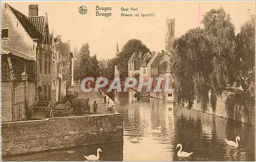 Cartes postales Bruges Quai Vert