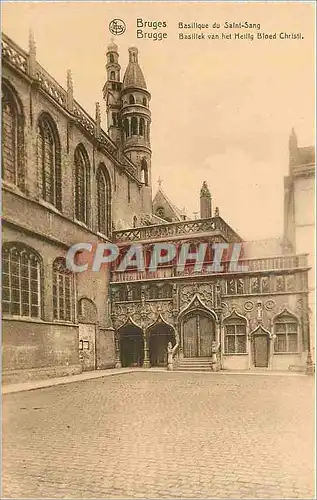 Cartes postales Bruges Basilique du Saint Sang
