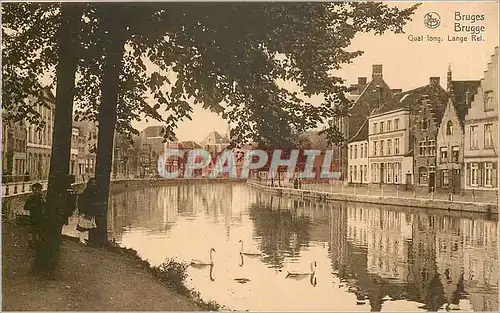 Cartes postales Bruges Quai long Lange Rel