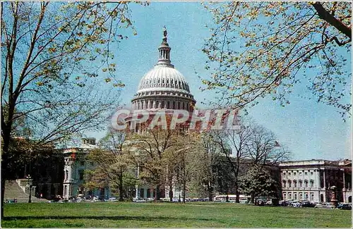 Moderne Karte United States Capitol The cornerstone was laid in 1793