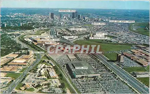 Cartes postales Dallas Texas Magnificent Big D fronted by outstanding commercial facilities and elegant hostelri