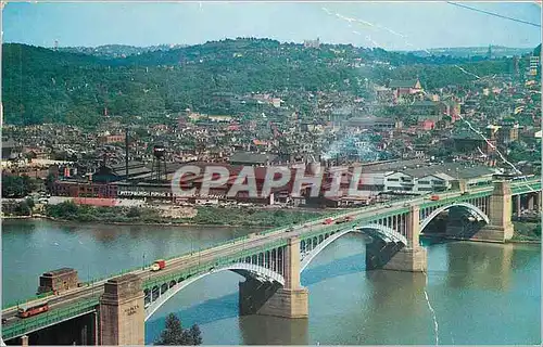 Cartes postales The Washington Crossing Bridge at Fourthieth Street Pittsburgh Pa