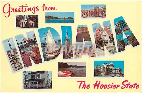 Cartes postales Greetings from The Hoosier State