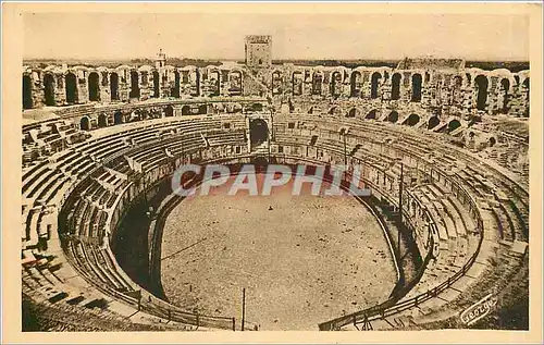 Cartes postales Arles Interieur des Arenes