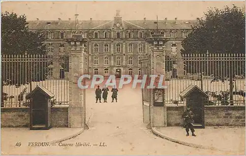 Cartes postales Verdun Caserne Miribel Militaria