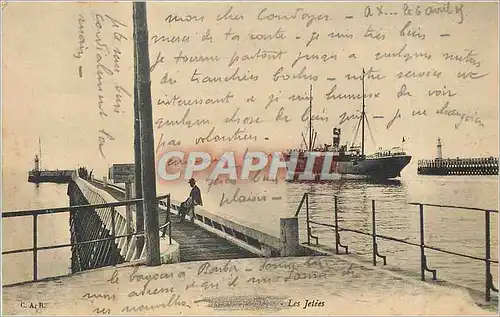 Cartes postales Les Jetees Dunkerque Bateau