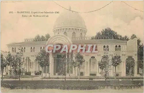 Ansichtskarte AK Marseille Exposition Coloniale 1905 Palais de Madagascar