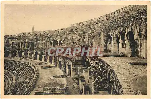 Cartes postales Nimes Gard L'Interieur des Arenes Galeries et Gradins
