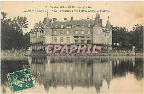 Cartes postales Rambouillet Chateau vu des Iles Residence de Napoleon