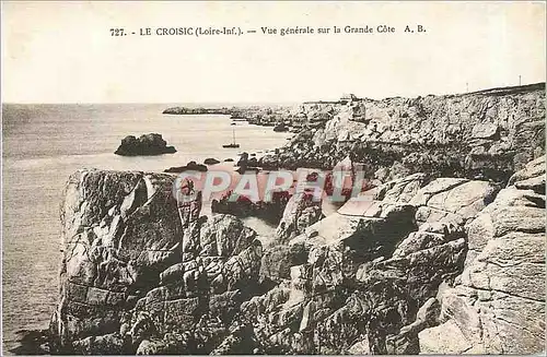 Cartes postales Le Croisic Loire Inf Vue generale sur la Grande Cote