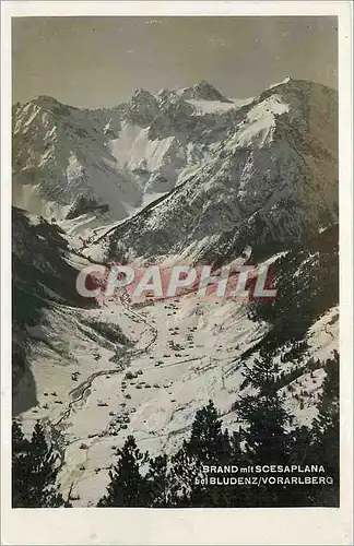 Cartes postales Brand mis Scesaplana bei Bludenz Vorarlberg