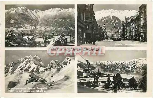 Cartes postales Innsbruck mit seinen Bergbahnen