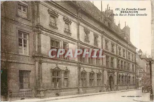 Ansichtskarte AK La Franche Comte Besancon Grande Rue et Palais Granvelle