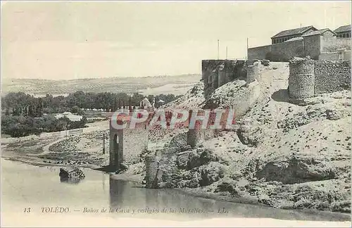 Cartes postales Toledo Banos de la Cava y vestiges de la Murallas