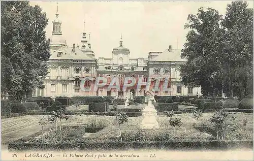 Cartes postales La Granja El Palacio Real y patio de la herradura