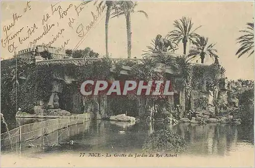 Cartes postales Nice La Grotte du Jardin du Roi Albert