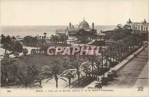 Ansichtskarte AK Nice Vue sur le Jardin Albert 1st et la Jetee Promenade