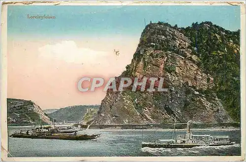 Cartes postales Loreleyfelsen Bateaux