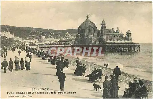 Cartes postales Nice Promenade des Anglais et Jetee Promenade