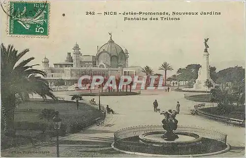 Cartes postales Nice Jetee Promenade Nouveaux Jardins Fontaine des Tritons