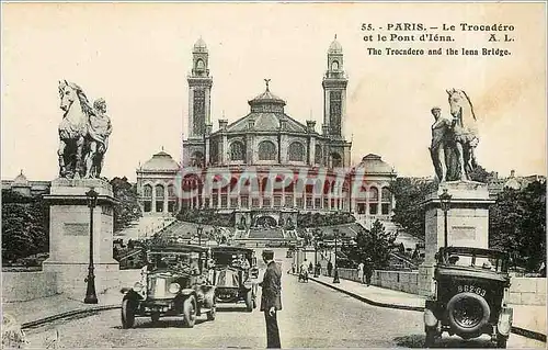 Ansichtskarte AK Paris Le Trocadero et le Pont d'Iena Automobile