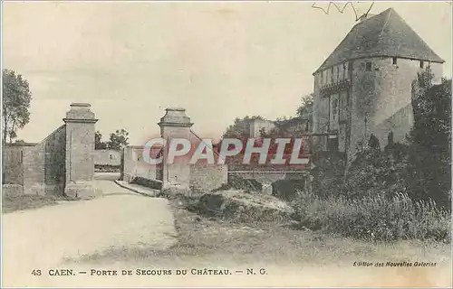 Cartes postales CAEN PORTE DE SECOURS DU CH�TEAU